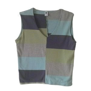 Women's Gap Tank Top L Color Block Vintage